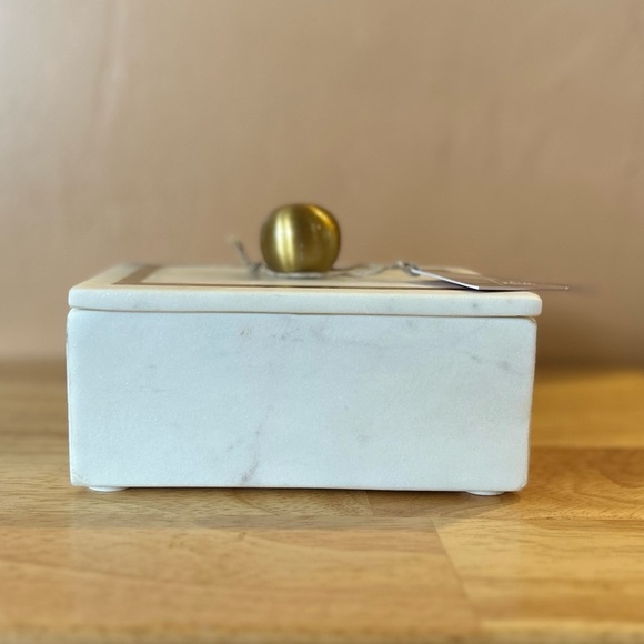NWTS One Of A Kind Handcrafted Marble Trinket Box Made By Handcrafted In India. - Picture 11 of 13